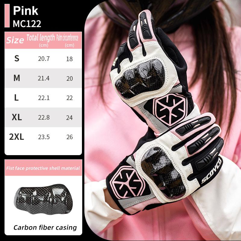 

SCOYCO Motorcycle Gloves Men Women Summer Breathable Anti-fall Luva Motocross Riding Gloves Waterproof Moto Touch Screen Guantes XS