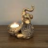 1PC Animal Candle Holder Elephant Trunk Sculpture Tealight Candle Holder Ornamental Small Candle Rod Holder Lucky Prize