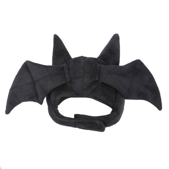 Pet Headgear Cute Bat Shaped Pet Hat Halloween Costume Soft Comfortable Cat