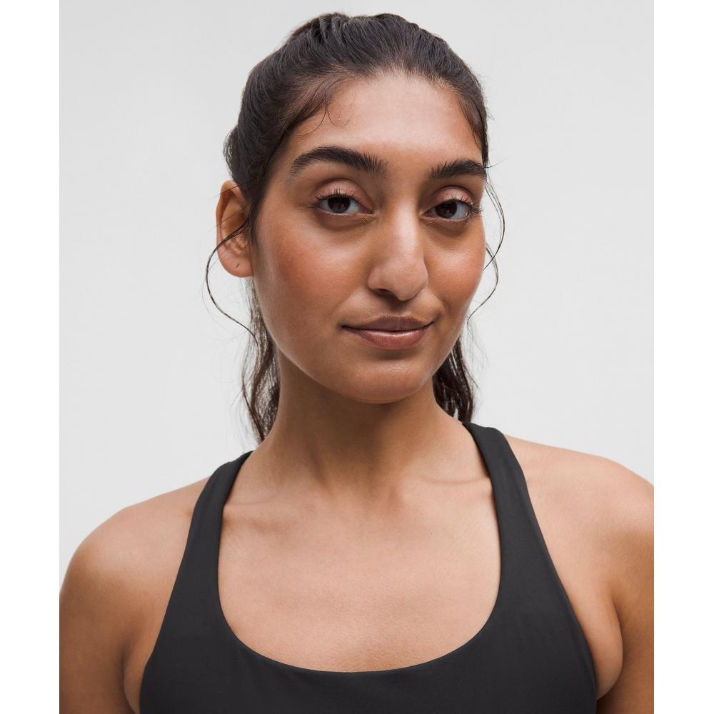 Lululemon Energy Longline-BH mit mittlerer Stützkraft, BD-Cups, Evolve, Schwarz