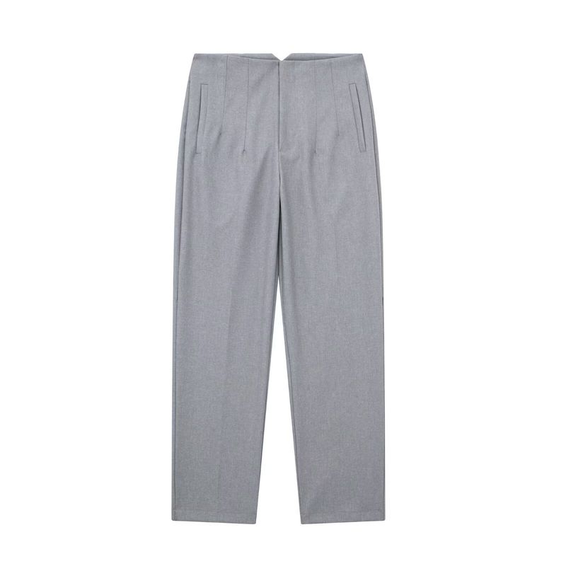 Cigarette Pipe Commute Leisure Candy Color Slim Looking Ankle-Length Pants