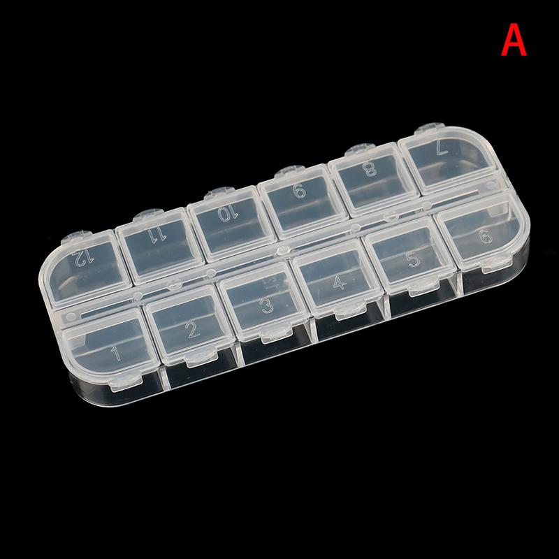Plastic Box Container Screw Holder Case Practical Compartment Jewelry Organizer