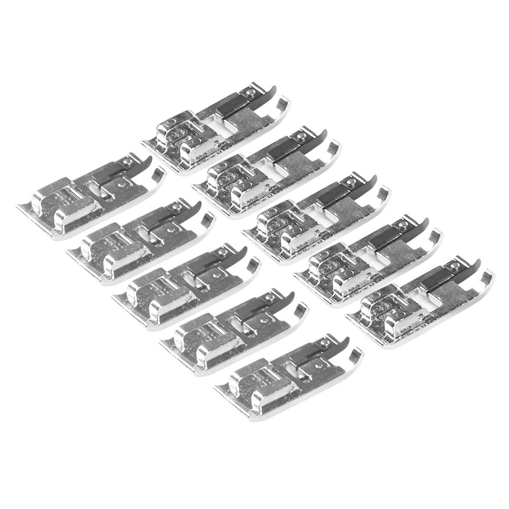 10Pcs Bias Tape Binder Foot GShaped Overlock Presser Foot for Brother Singer Sewing Machine