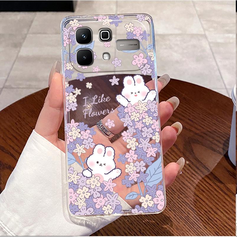 Case For Infinix Note 60 Pro Note60 5G Casing X6879 X6878 Luxury Cute Love Rabbit Funny Clear Slim Soft TPU Silicone Phone Case