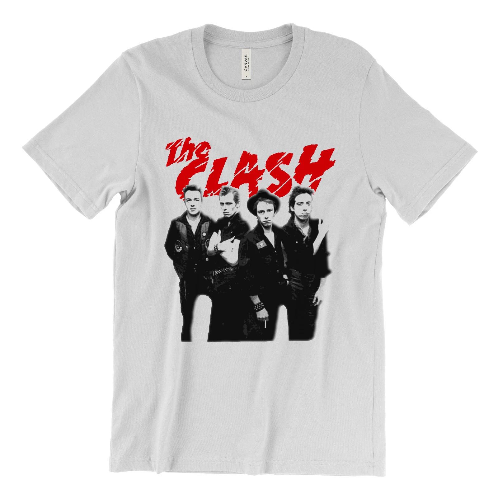 Футболка The Clash Панк-рок-группа Остаться или уйти Лондон новая волна S
