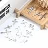 20pcs Stainless Steel Charm Cross Pendants for DIY Necklace Earrings Bracelet Jewelry Making Hip Hop Crosses Pendant Accessories