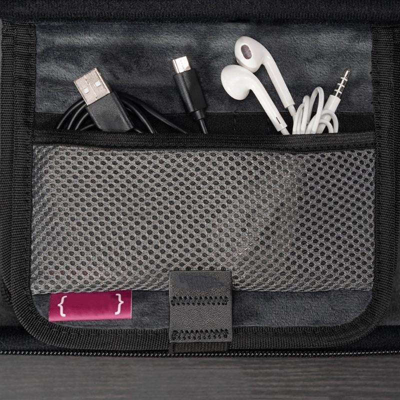 Pouch for Handheld Game Console Scratchproof Carrying Case Shockproof Storage Bag Hard Case with Pocket
