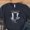 Georges Seurat — The Top Hat — Dark Academia Art Print — Woodcut Style Graphic Tee