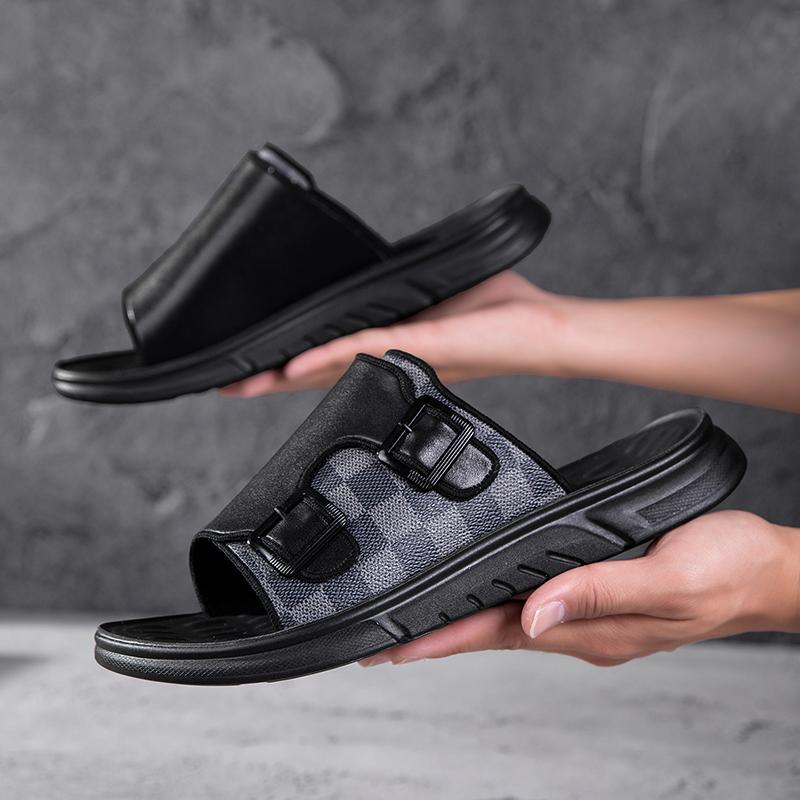 Men Summer Sandals Summer Sandals Slippers Cushioned Soft Sole Breathable Open Back Non Slip Casual Daily Wear Casual Street Style