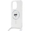 Karl Lagerfeld Klhmp14Xhcchnt Iphone 14 Pro Max 6.7 Hardcase Transparent Iml Choupette Head & Cord Magsafe