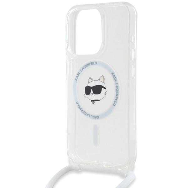 Karl Lagerfeld Klhmp14Xhcchnt Iphone 14 Pro Max 6.7 Hardcase Transparent Iml Choupette Head & Cord Magsafe