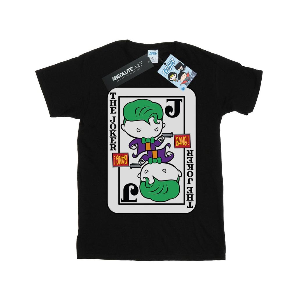 DC Comics Jungen Chibi Joker Spielkarte T-Shirt