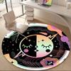 1pc Moon Universe Office Round Area Rug, Indoor Mat Suitable ForOffice, Under Office Chairs Bedroom Living Room Home Decor, Room Deco Q151