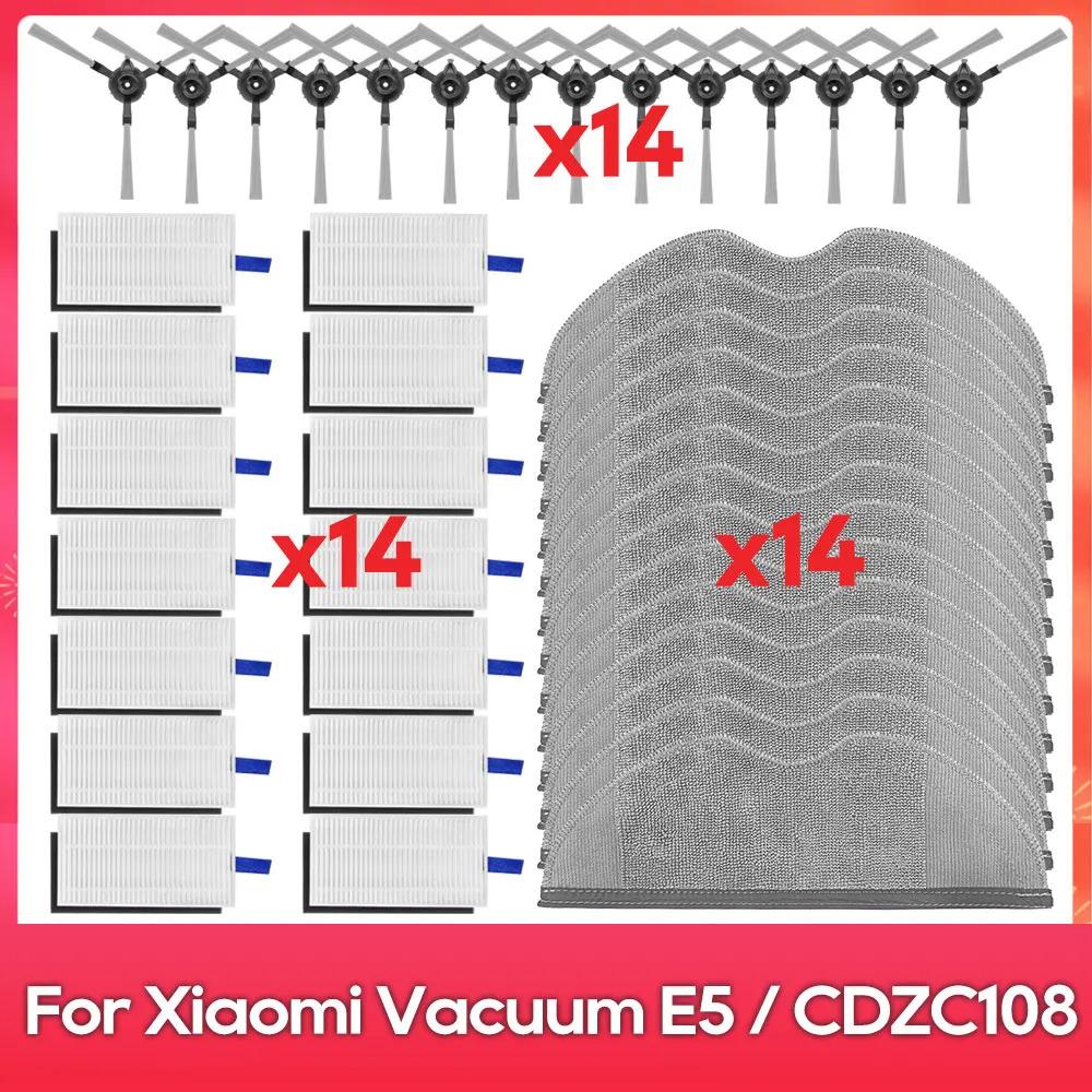 Fit for Xiaomi Robot Vacuum E5 / C108 / CDZC108 / BHR7969EU Side Brush Mop Filter Robot Vacuum Cleaner Accessory Spare Parts