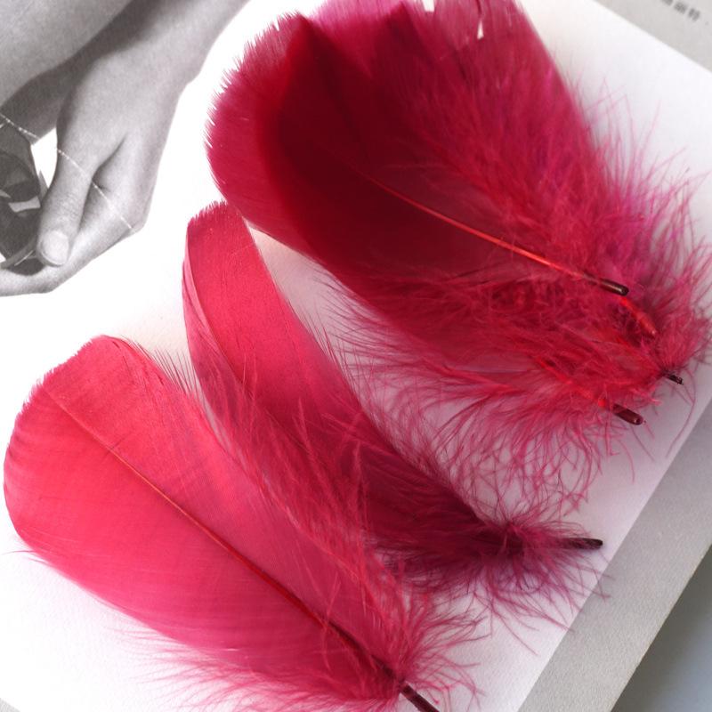 Natural Goose Feathers Plumes 4-8cm 8-12cm Swan Feather Plume for Home Decoration Craft DIY Wedding Jewelry Accessories 100pc