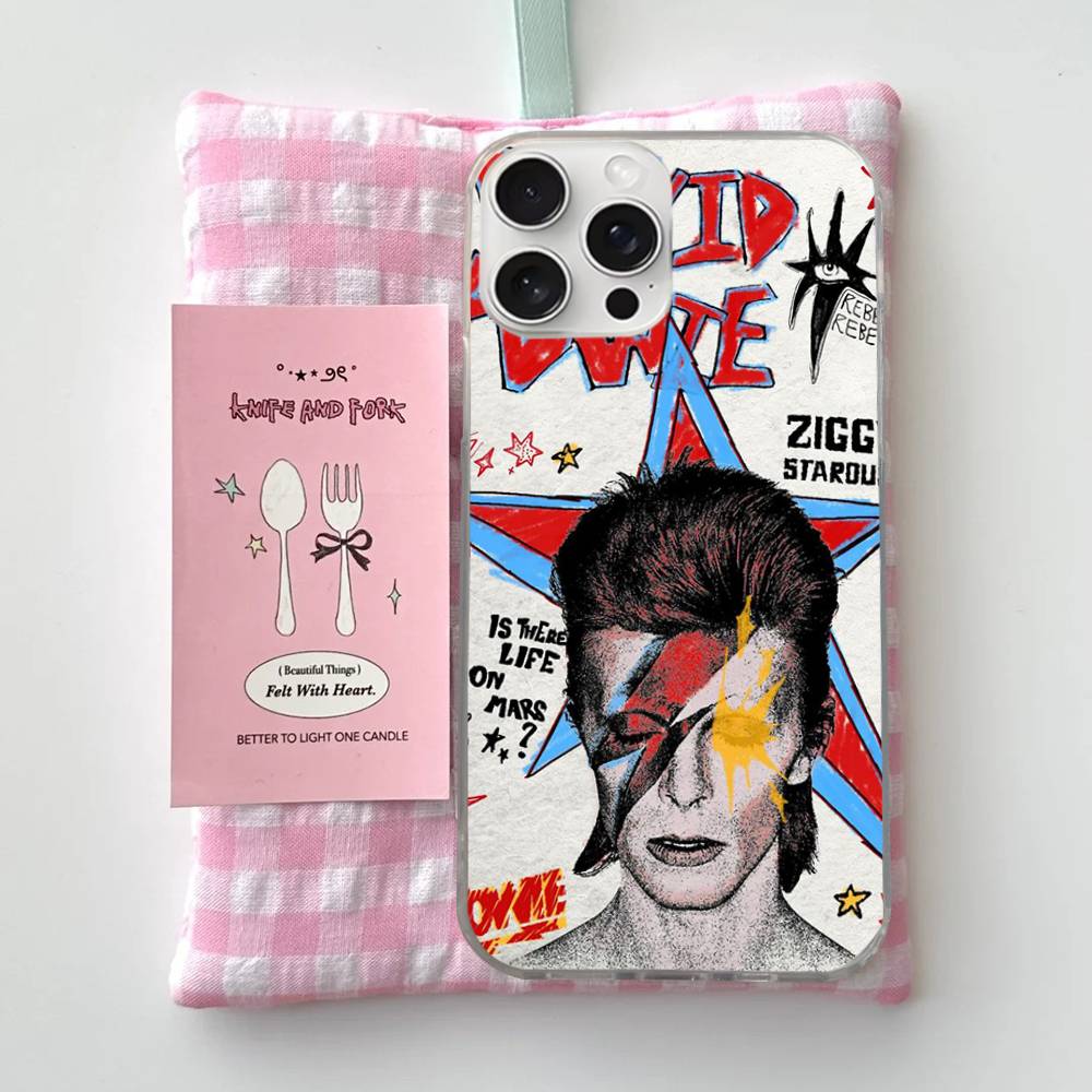 

Чехол для телефона D-David Singer B-Bowie для iPhone 17 16 15 14 13 12 11 Pro Max Plus с покрытием «Аврора Волна Воды» iPhone 13