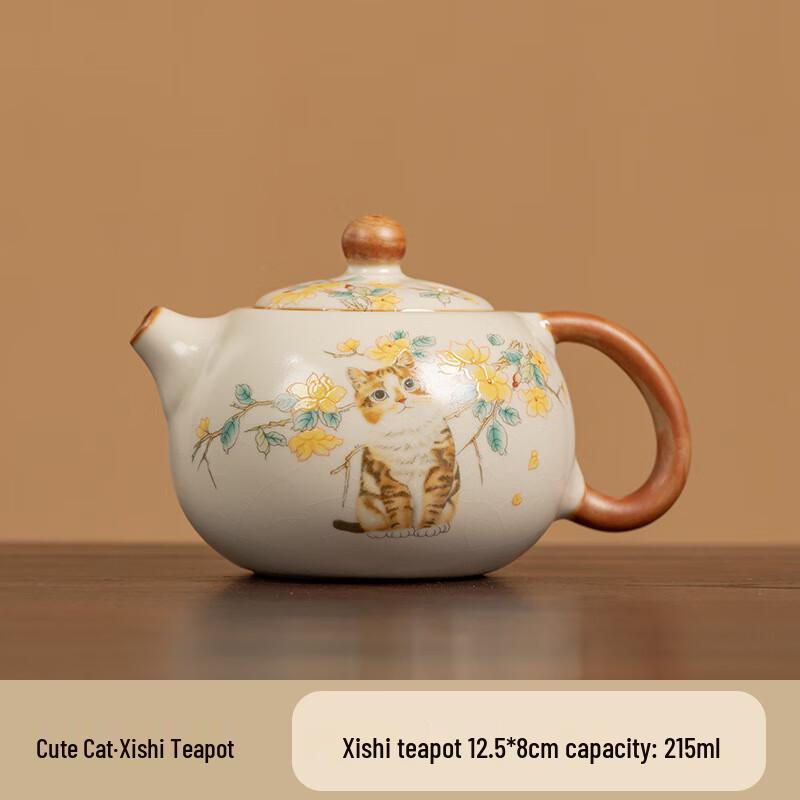 Changshen Ru Kiln Xishi Ceramic Teapot
