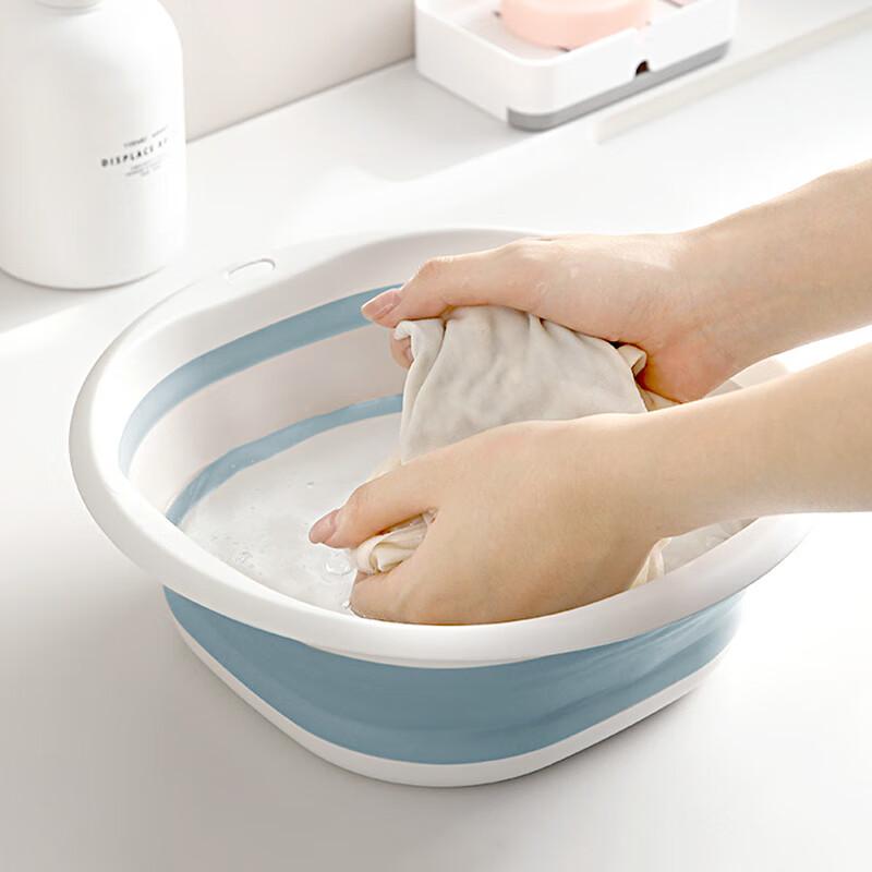 Foldable Basin, Washable for Laundry And Face Washing, Collapsible, Portable, Water Basin Essential Tool
