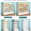 Steel-Wood Multi-Layer Floor Display Rack for Cosmetics and Baby Store
