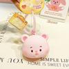Cute Cartoon Style Silicone Cream Bear Bubble Pendant Keychain For Gift Trendy