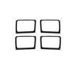 4Pcs Carbon Fiber Door Handle Bowl Panel Frame Cover For Dodge Ram 1500 2009-12