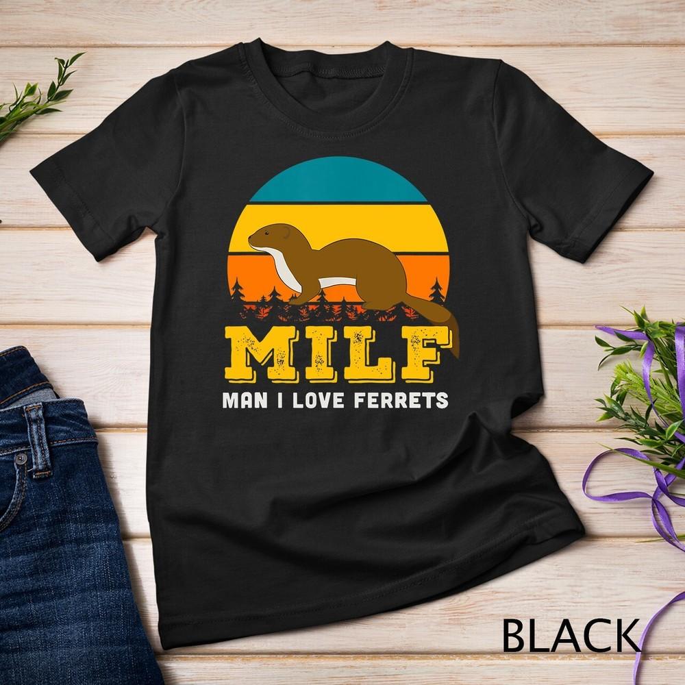 

Man I Love Ferrets Mustela putorius Funny Saying Unisex T-shirt XL