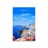 Colorful Santorini Print  Santorini Vintage Travel Poster Greece Vintage Wall Art Travel Canvas Painting Home Decoration