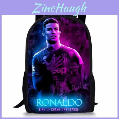 Cristiano Ronaldo Basketball Sports Backpack With Waterproof Polyester For Middle School Students