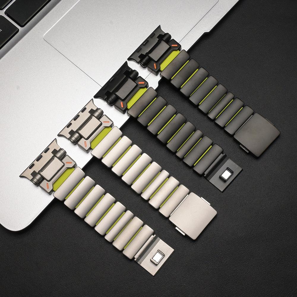Stainless Steel Strap for Apple Watch Band Ultra 3 2 49mm 46mm 45mm 44mm Luxury Metal Bracelet For Iwatch 11 10 9 8 7 6 5 4 SE3