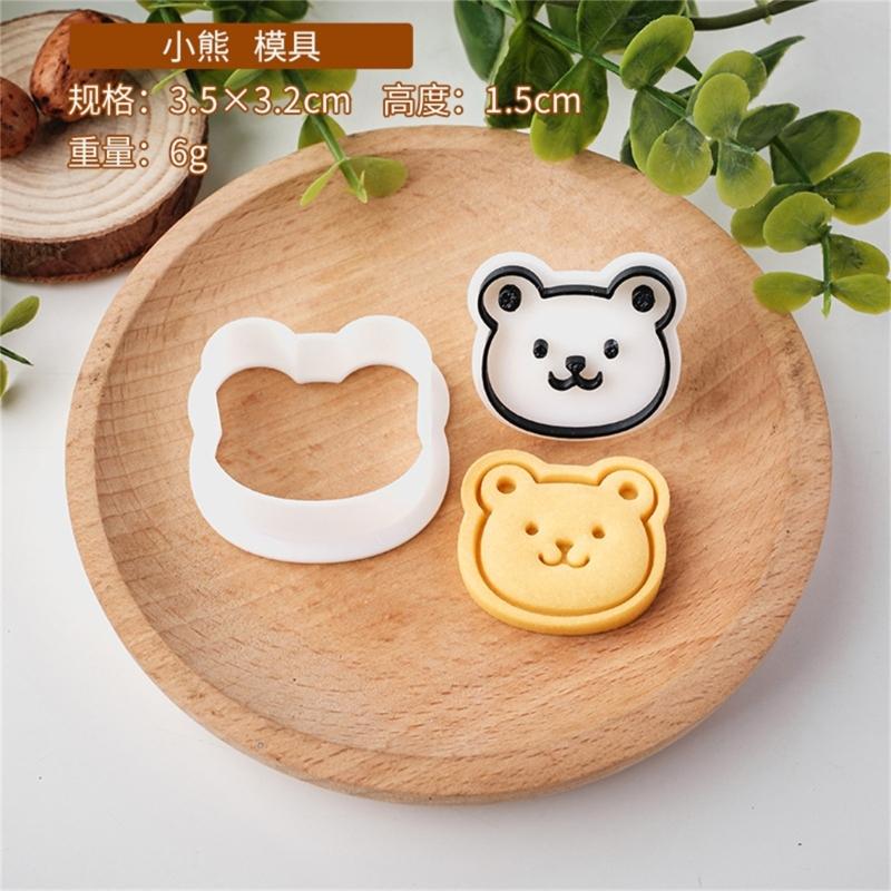 Cartoon Animal Fondant Cookie Cutters Easy to Use Cute Animal Shape Pastry Molds for Creating Delicate Snacks at Homes