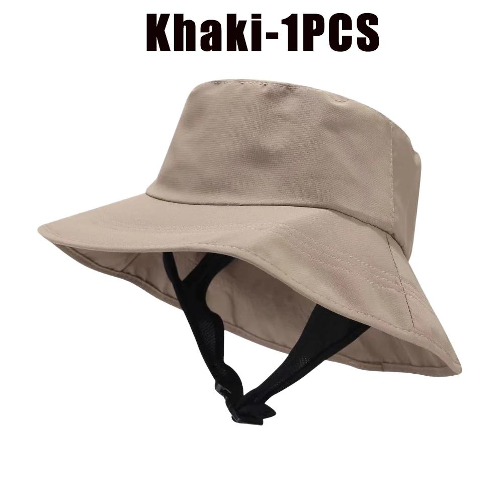 UPF50+ Beach Surf Bucket Hat Mesh Breathable Sun Hat Men Women Outdoor Fishing Cap Chin Adjustable Cap Water Sport Cap Sombrero