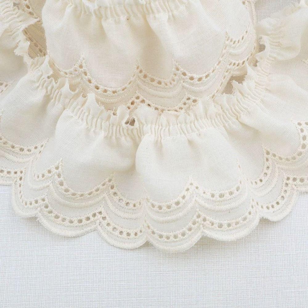Ruffle Design Ruffle Lace Trim Cotton Embroidery Trim Clothing Accessories Clothes Trimming