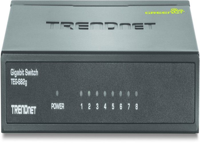 Switch gigabit - trendnet - teg-s82g - 8 ports - technologie greennet - économie d'énergie 70%