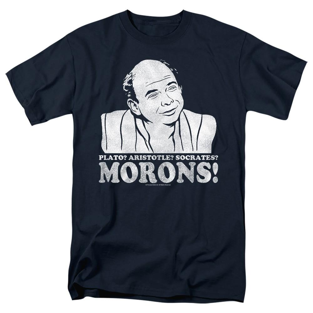Princess Bride - Morons #2 - Adult Unisex Short Sleeve T-Shirt - Blue 2XL
