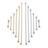 12Pieces Chain Extender Jewelry Necklace Lobster Clasps and Closures for Necklace Bracelet Jewelry Making Supplies