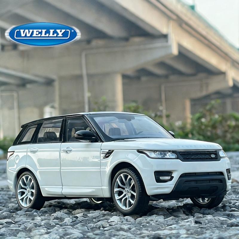 Linyi Toy Car Welly 1:24 Land Range Rover Sport Suv Alloy Car Model Diecasts Metal Off-Road Vehicles Car Model High Simulation Childrens Gifts