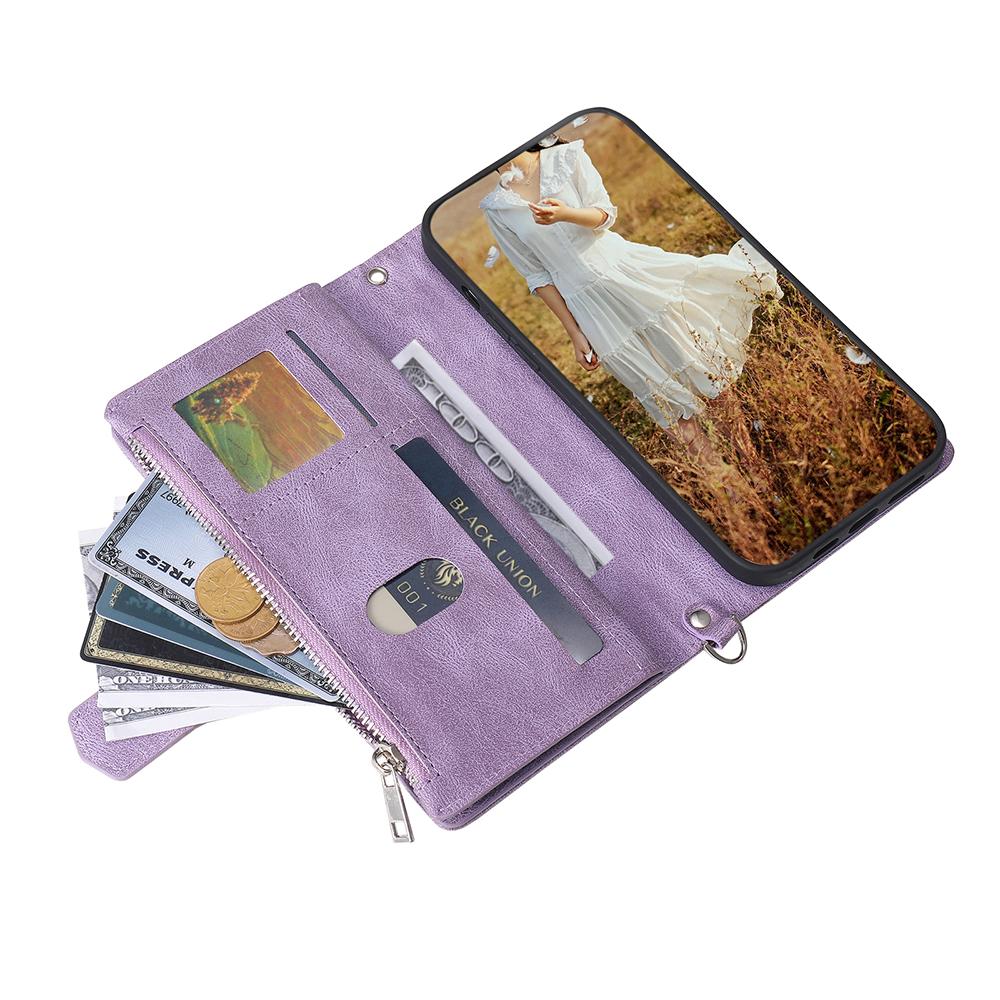 

Style 005 For Samsung Galaxy S25 Edge Wallet Case Rhombus Stitching Line PU Leather Phone Cover White