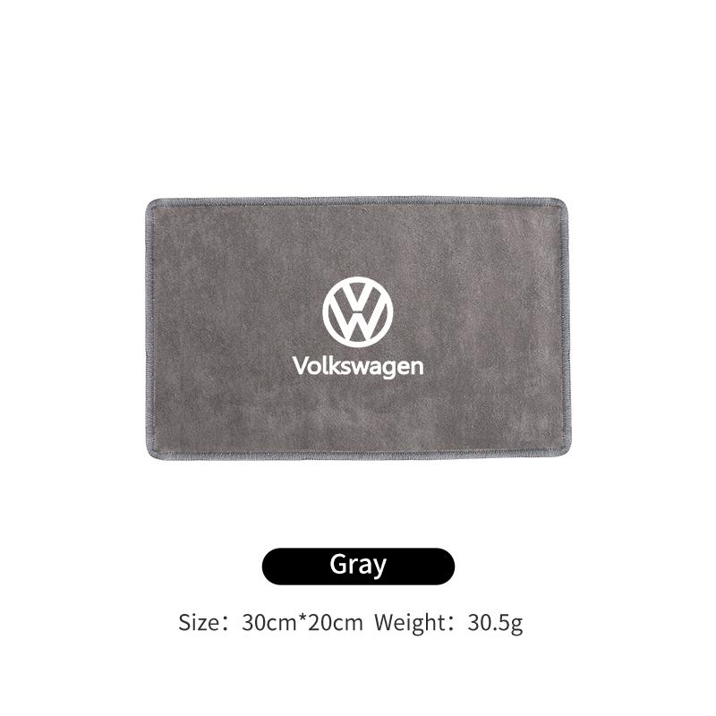 T23-Car Logo Wash Clean Towel Microfiber Cleaning Drying Cloth For Volkswagen VW Tiguan CC Jetta Polo Golf Passat Scirocco Touareg