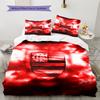 Flamengo Sports Club Pattern Bedding Home Decoration Birthday Gift (1 * duvet cover + 2 * pillowcase, without core)