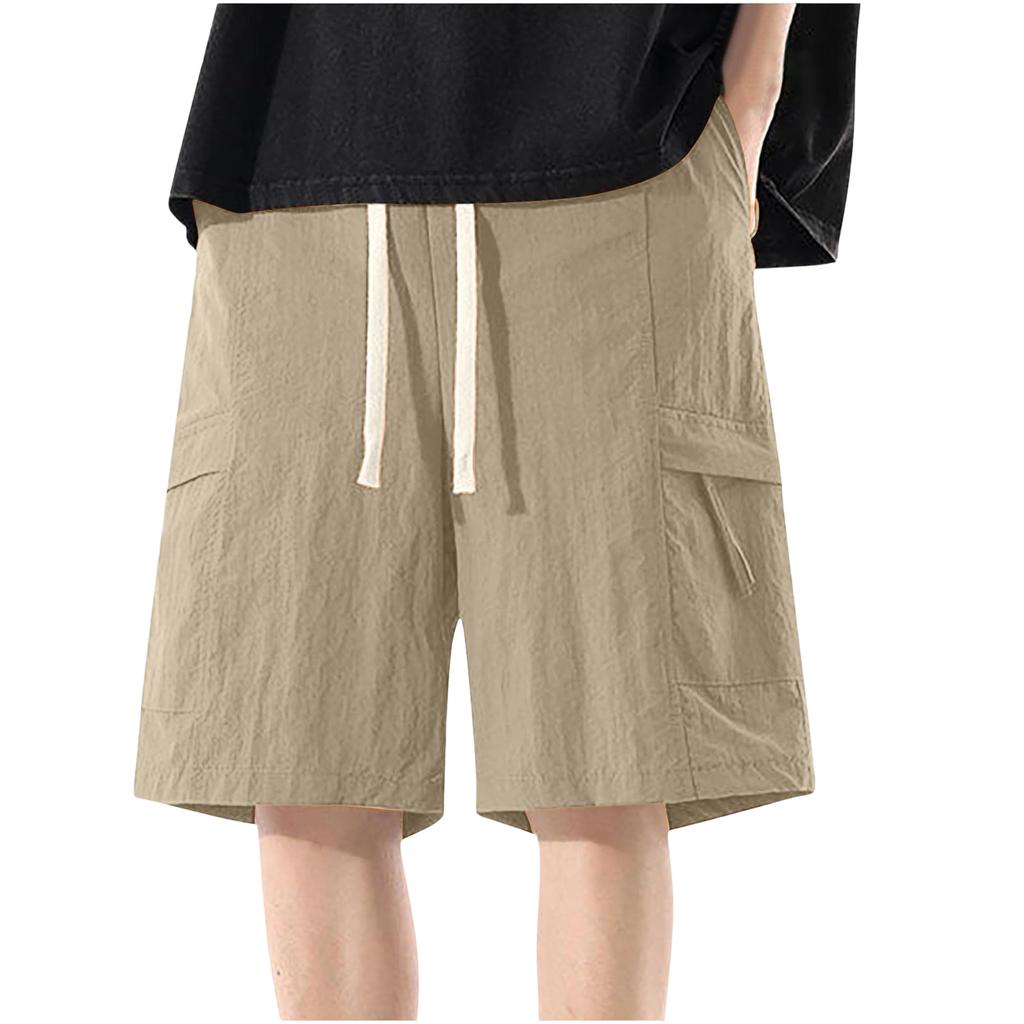 Men's Breathable Loose Fit Cargo Shorts, Daily Casual -Inch Bottoms