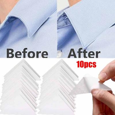 10pcs Disposable Shirt Collar Support Shaping Sticker Collar Stays Shirt Stand Collar Tool