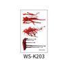 Simulation Sticker The Actual Terrible Halloween Makeup Hot Popular Halloween Makeup Halloween Decoration Terror Forged Sticker