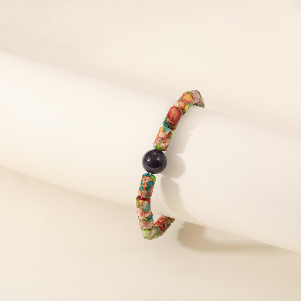 Elegant Cross-Border Imperial Stone and Amethyst Bead Bracelet