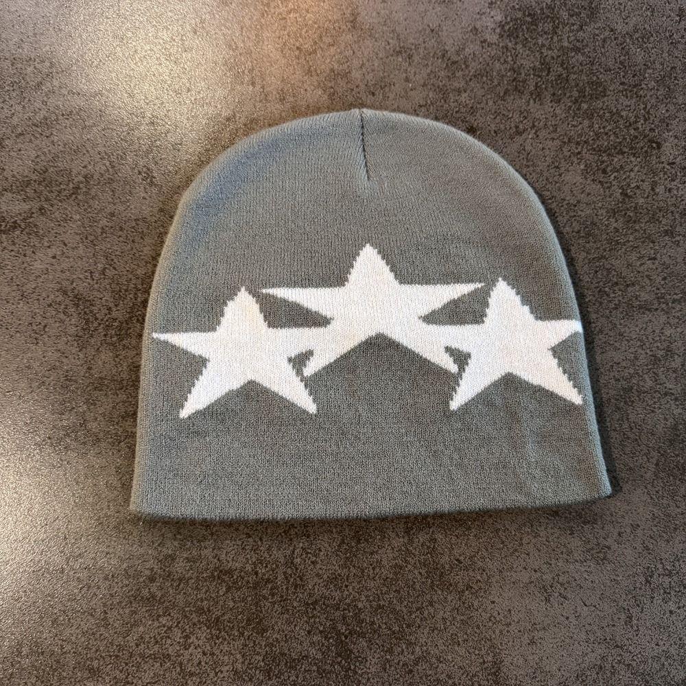 Pullover Style Warm Knit Hat Windproof Y2K Style Cap Fashion Gothic Punk Hat  Unisex Daily Wear