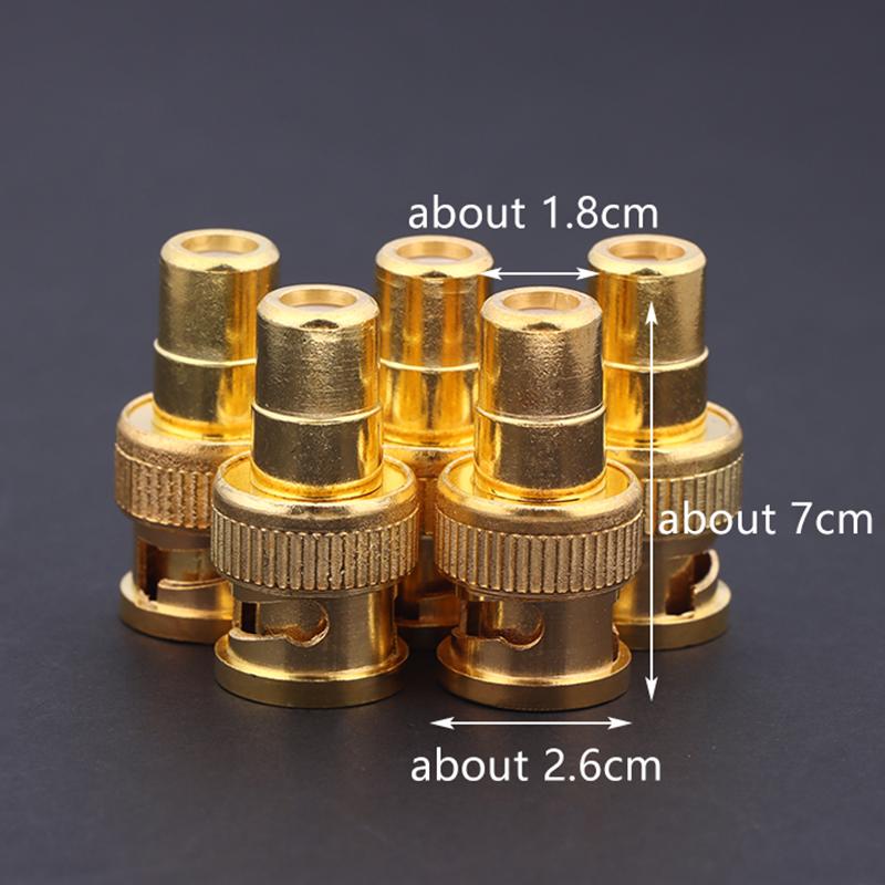Video Lyd Av Kabler Bnc Hann Til Rca Hunn Adapter 75Ohm Gullbelagt Kontakt Bnc Hann Til Rca Hunn