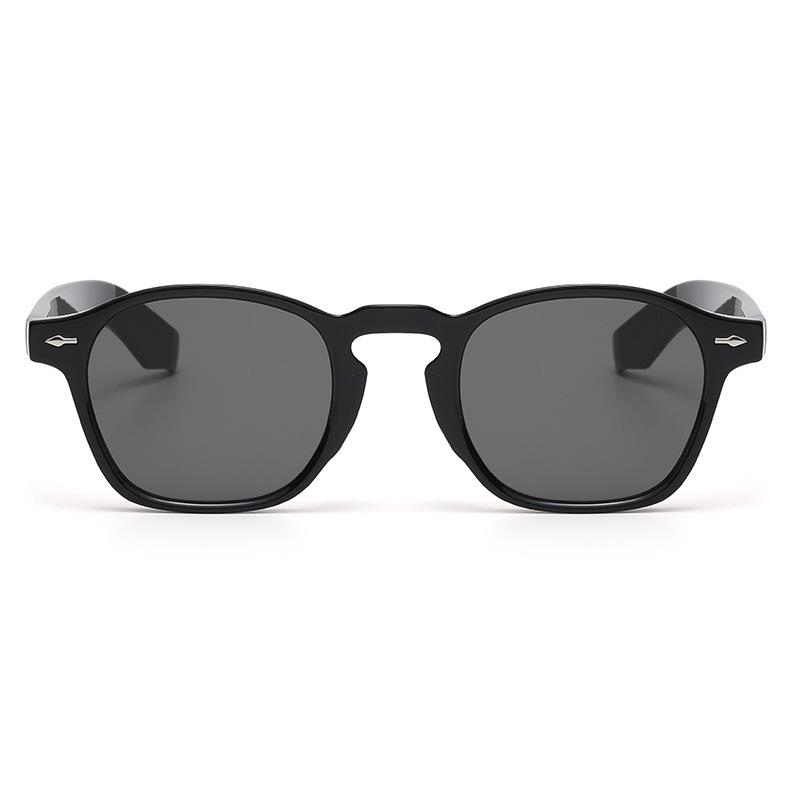 2351 Fashionable Retro Rice Nail Sunglasses, Small Frame Round Glasses, Trendy Street Sunglasses