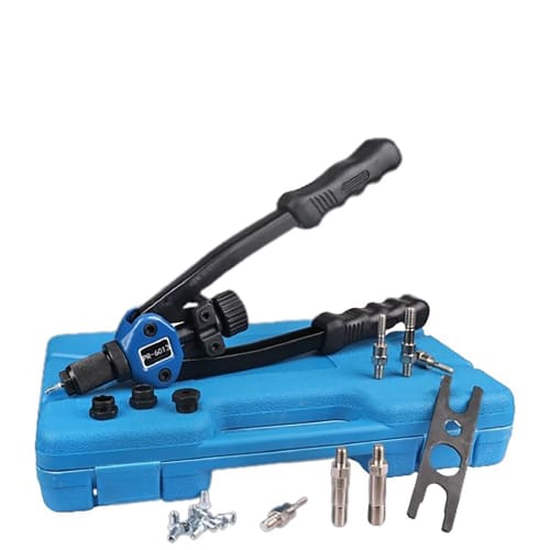 HYCDIYTS Hand Riveter Set, Rivets, Hand Nutter, Rivet Tool, Two-Handed Rivet Tool, Compatible with M3, M4, M5, M6, M8, M10, M12, Etc., Rivet Tool, DIY