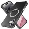For iPhone 16 Plus Case Small Wavy Edge Compatible with MagSafe Anti-Drop PC+TPU Phone Cover