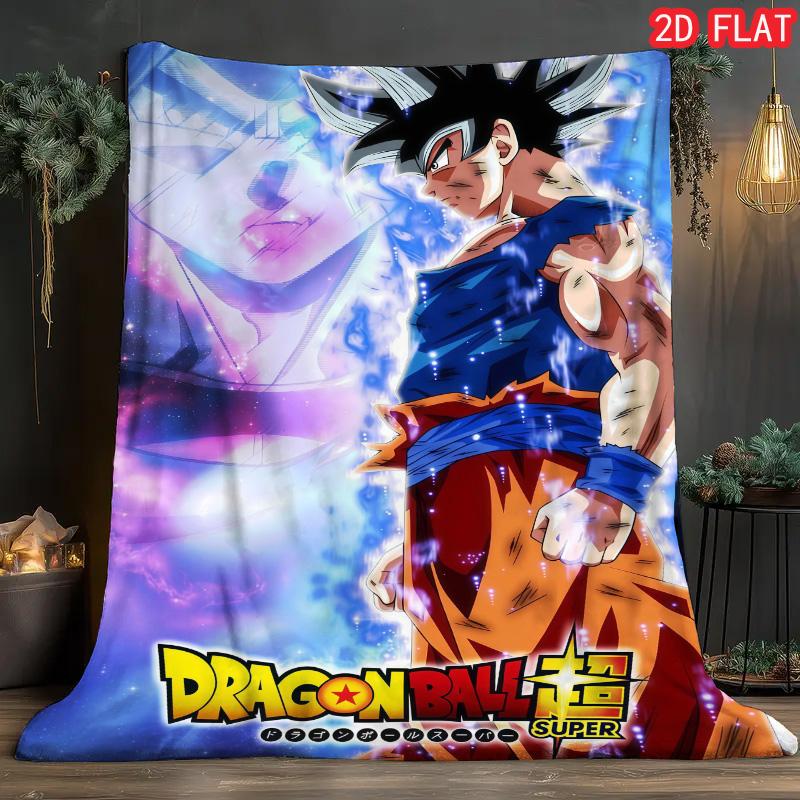 Dragon Ball Unique Pattern Blanket Cozy Flannel Warm Blanket for Anime Lovers Daily Use THW