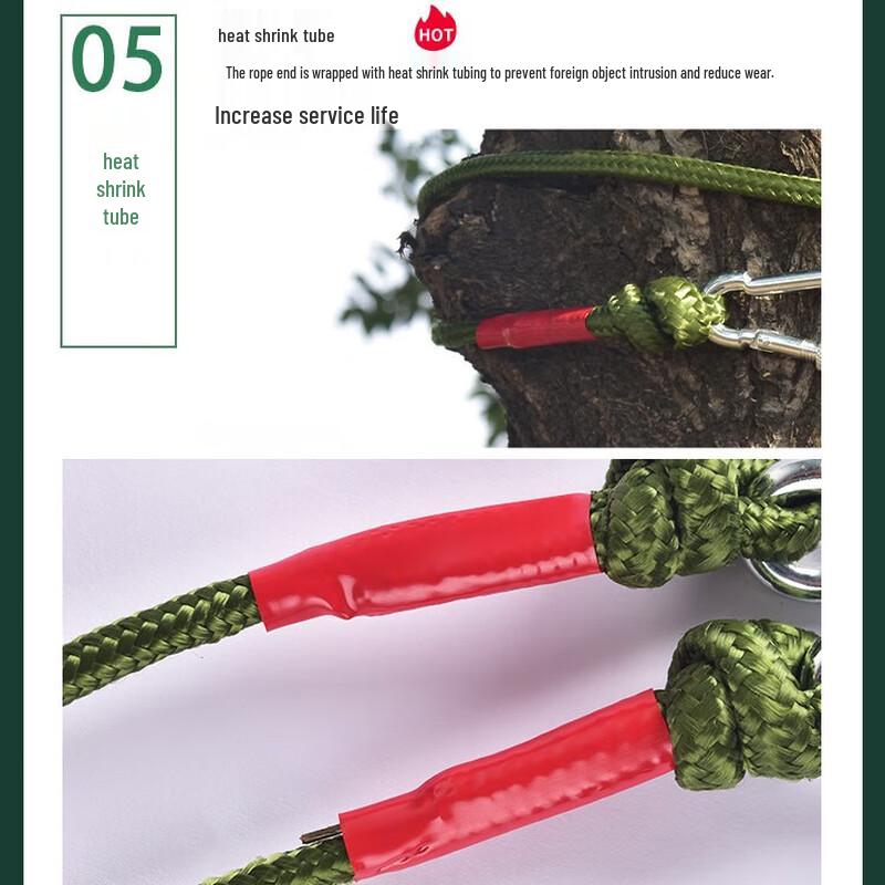 Ruifulake Outdoor Nylon Rope with Steel Wire Core